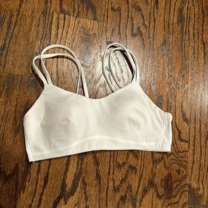 Lululemon Cloud sports bra in white, size 8
